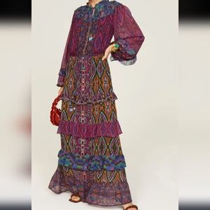 Farm Rio Mixed Tapestry Scarf Maxi Dress.  New without tags.